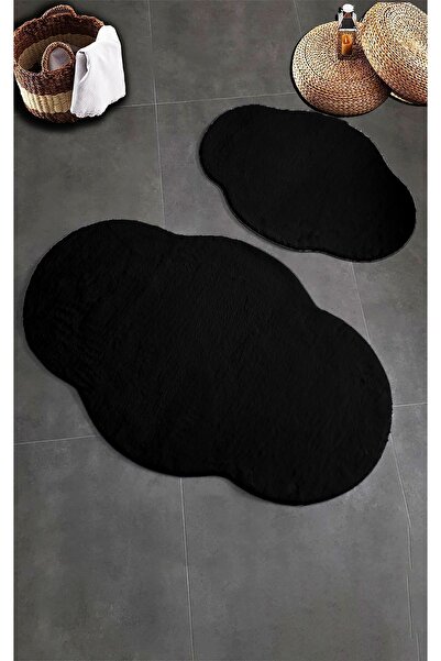 Vila Nova Home (80X120-80X60) Set de 2 bucăți Black Cloud, culoare uni, pluș,...