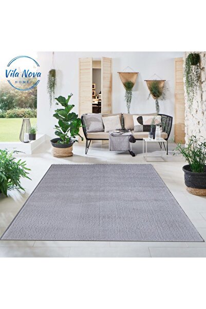 Vila Nova Home Gri Post Peluş Yumuşak Yıkanabilir Kaymaz Dot Taban Antibakter...