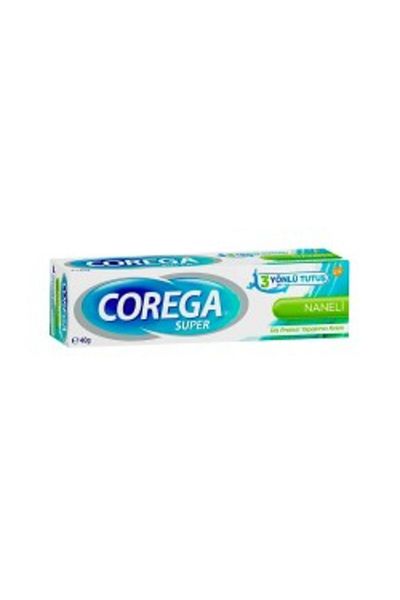 Corega 40 Gr Super Mint Tooth Denture Adhesive Cream - 1 Pc