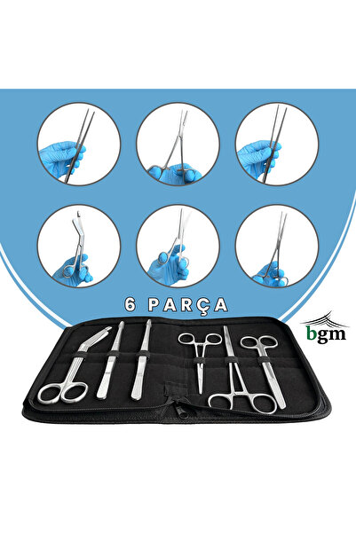 bgm Cerrahi Pansuman Seti 6 Parça Tıbbi Alet Eğitim Seti