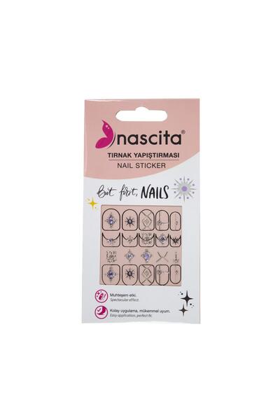 nascita Işıltılı Kutup Yıldızı Desenli Tırnak Stickerı - 36