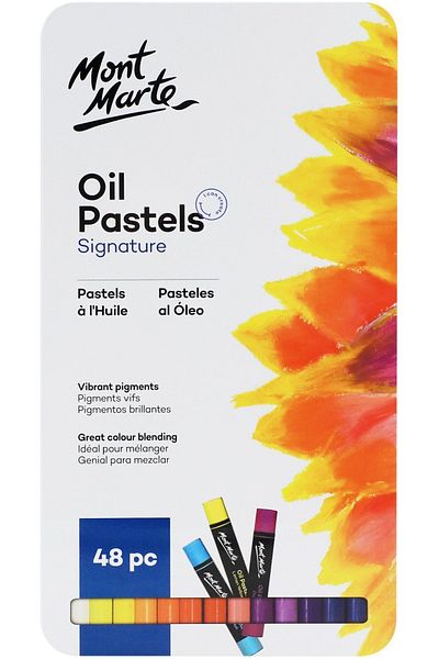 Mont Marte 48 Pieces Pastel Rainy in Tin Box - MM Signature