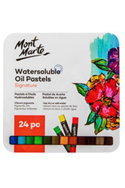 Mont Marte Pastel in Water 24 Pieces in Oily Tin Box - Signature