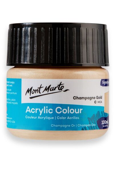 Mont Marte MM Akrilik Renkli Boya Signature 100ml - Champagne Gold