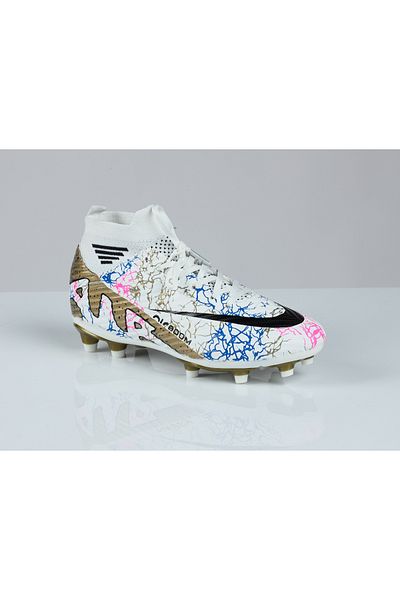 LALİGA Laliga 565 White Gold Patterned Crampon with Elephant and Waiter Socks