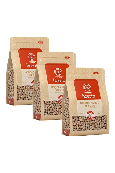 Hasata Koçbaşı Nohut Kırşehir 1 kg x 3 Adet