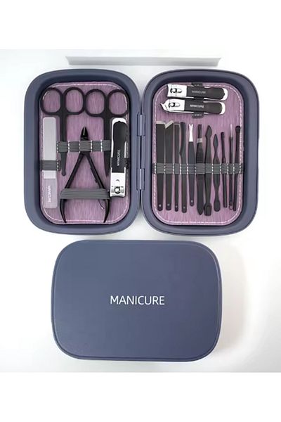 gaman Gmn-9 - 18 Piece Professional Manicure and Pedicure Set, Multifunctional Hand-foot-face Care