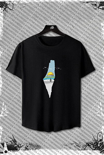 aynewmoda تي شيرت مطبوع كبير الحجم للجنسين