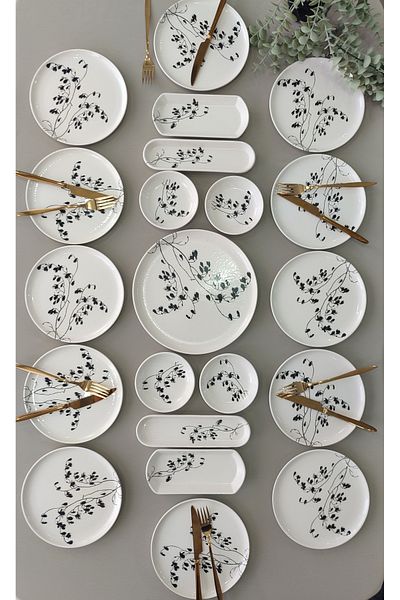 Areyma Eylül Model - 21 Piece Breakfast Set for 12 People