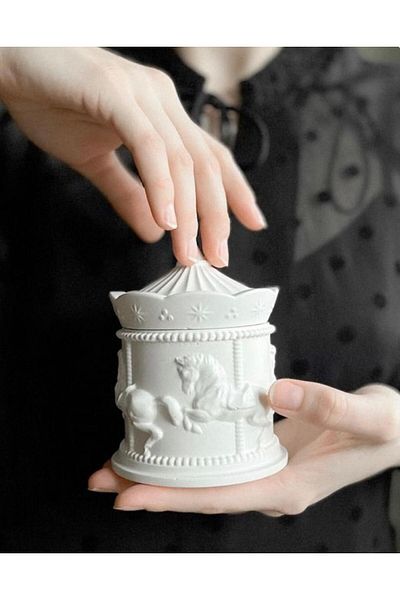 Amber Stüdyo Carousel Themed Decorative Jewelry - Candle Box