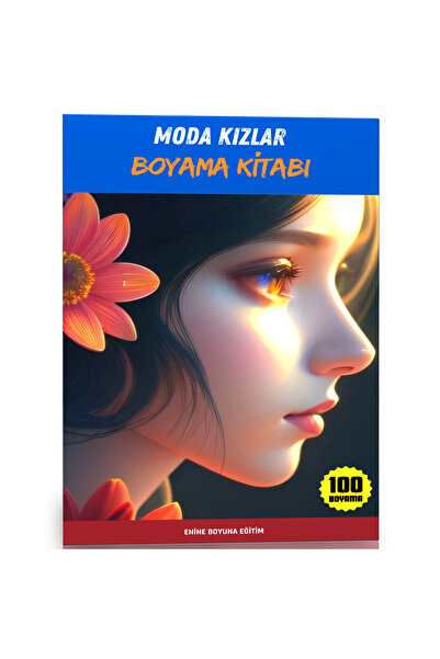 Enine Boyuna Eğitim Fashion Girls Coloring Book
