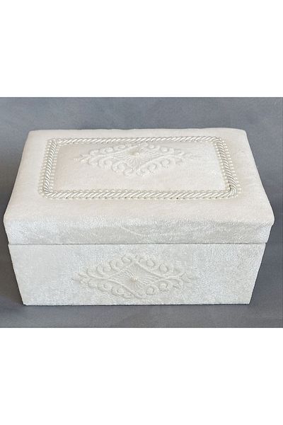 FNT Velvet Covered Makeup Chest Box Gift Package Dowry Box