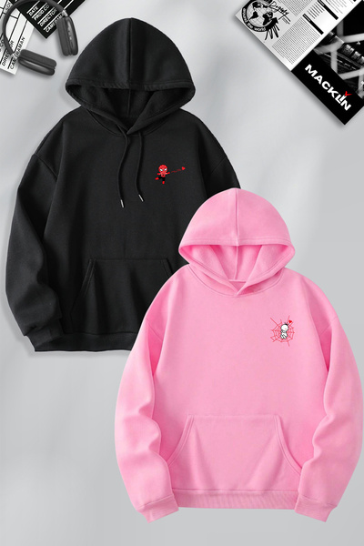 macklin Spiderman i Girl Network štampani - specijalni dizajn set dva dukseva...