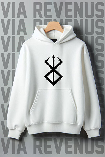 Vordevia Берсерк з принтом Кенгуру Кишеня 3 Нитки Шардон Oversize Широкий Крі...