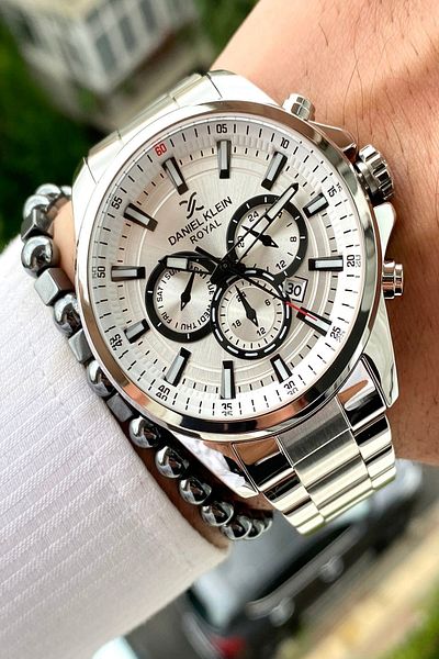 Daniel Klein Men's Wrist Watch and Bracelet Gift Brand