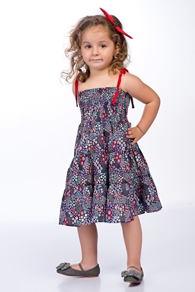 Pitti Girl's Anthracite Eprime Dress 9245