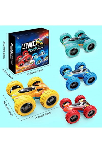 Brother Toys 1 Adet Akrobat Takla Atan Çılgın Oyuncak Araba Çek Bırak 12 Cm.