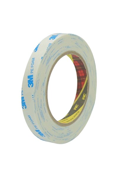 3M Çift Taraflı Beyaz Köpük Bant 15MMX5MT