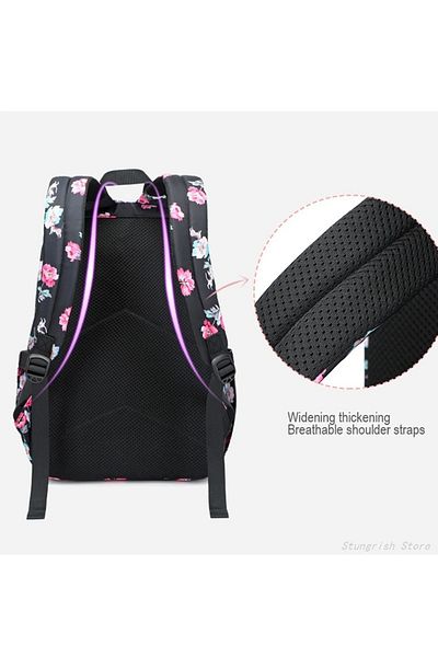 Go Veform Set 2 ghiozdane pentru fete - compartiment pentru laptop, cutie de prânz termos, lacive