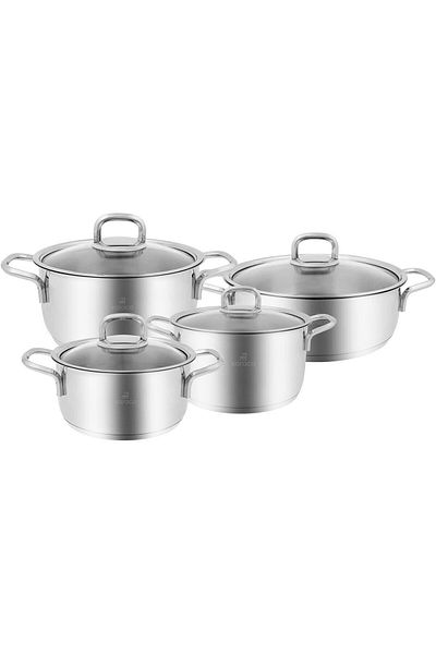 Karaca 8dílná sada nádobí Sakura Powersteel s ocelovou indukční základnou 316