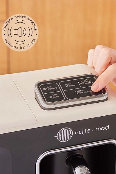Karaca Hatir Plus Mod 5 In 1 Talking Coffee And Tea Machine Cream