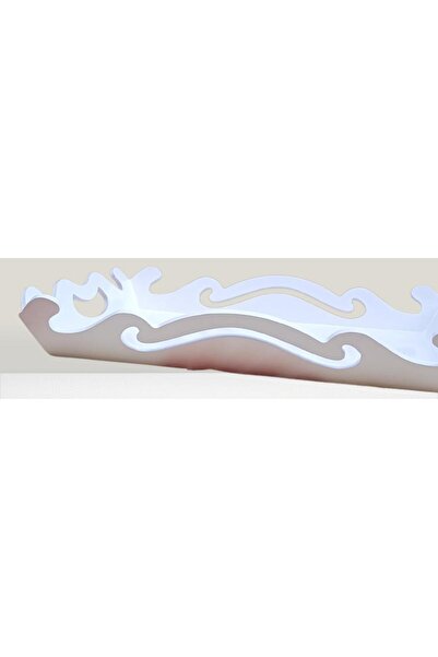 BENGİ TİCARET Bright White Hobby Adn 90275 - Decorative Wooden Mdf Small Tray...