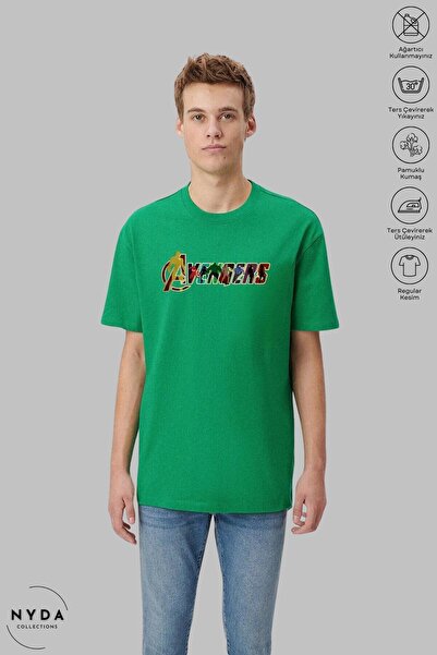 Nyda Collections Унісекс оверсайз футболка з велосипедним коміром, бавовна, з...