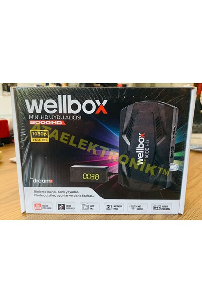 ATAELEKTRONİK Wellbox Hd Uydu Alıcısı Display Gözlü Çift Usb Li Tkgs Li Kanallar Yüklü