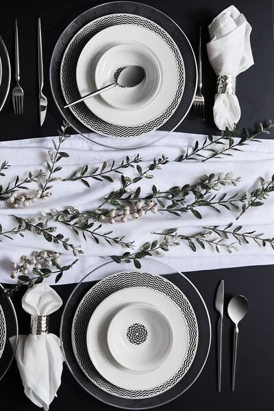 Karaca Newdebbie 24 Parça 6 Kişilik Porselen Yemek Takımı