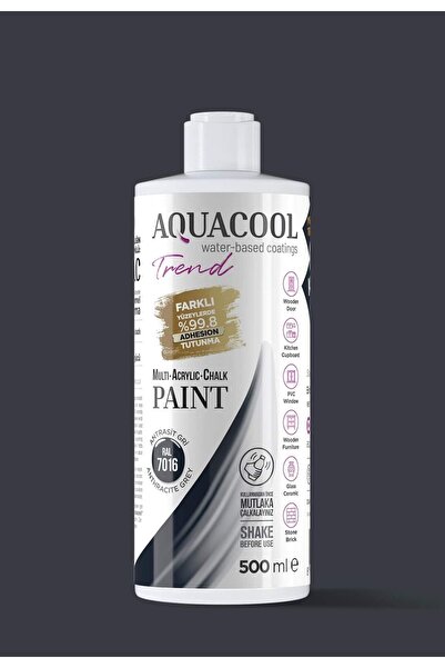 Aquacool Trend Akrilik Hobi Boya 500 ml Su Bazlı Hibrit Dönüşüm Boyası Ral 70...
