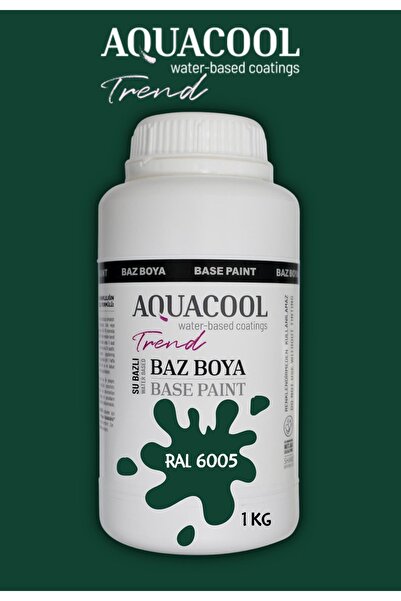 Aquacool Trend Akrilik Hobi Boya 1 Kg Su Bazlı Hibrit Dönüşüm Boyası Ral 6005...