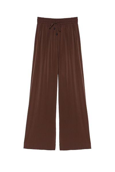Quzu Wide Leg and Elastic Waist Trousers