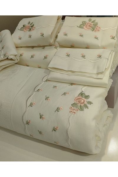 incisecrethome 7 Piece Double Pique and Duvet Cover Set