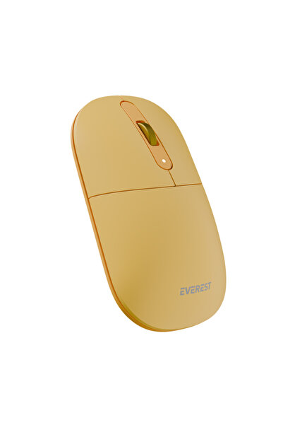 Everest Kablosuz Mouse 3d Sessiz Wireless Elektronik Pilli Smw-384 Sarı