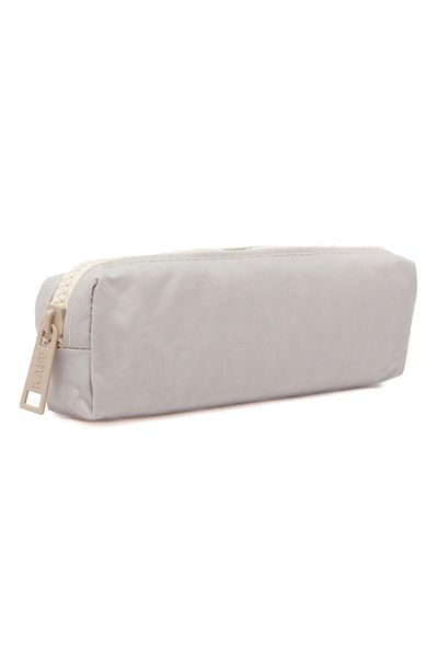 NEMO GROUP Beige Single Pocket Crinkle Waterproof Pencil Case