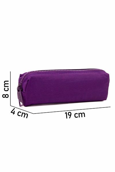 NEMO GROUP Purple Crinkle Waterproof Single Pocket Pencil Case