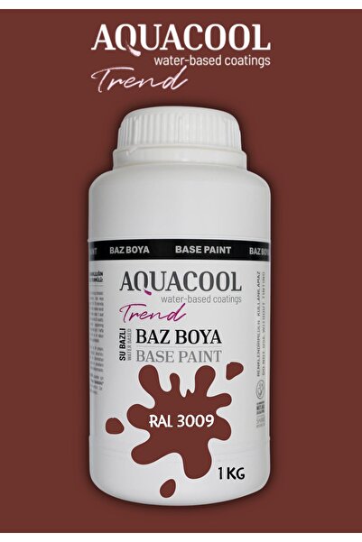 Aquacool Trend Akrilik Hobi Boya 1 Kg Su Bazlı Hibrit Dönüşüm Boyası Ral 3009...