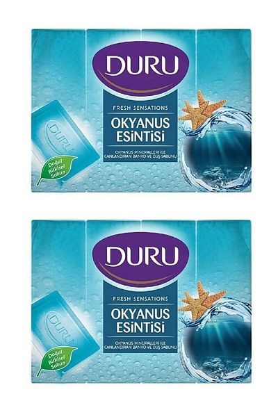 Duru Fresh Sensations Ocean Freshness 4 Pieces Shower Soap 600 Gr8690506494605 (2 Pieces)