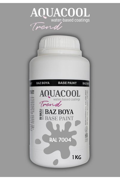 Aquacool Trend Akrilik Hobi Boya 1 Kg Su Bazlı Hibrit Dönüşüm Boyası Ral 7004...