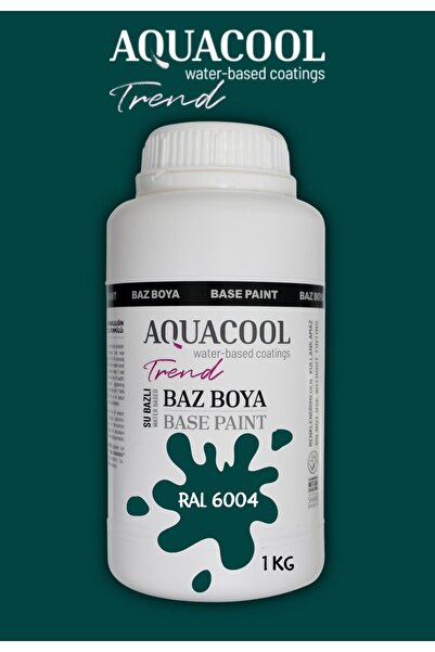 Aquacool Trend Akrilik Hobi Boya 1 Kg Su Bazlı Hibrit Dönüşüm Boyası Ral 6004...