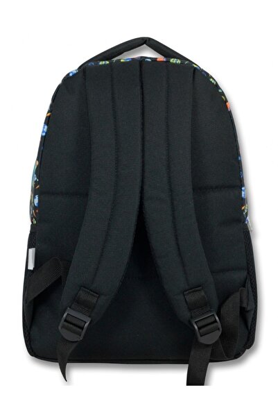 ÜMİT ÇANTA Cennec Black Blue Astronaut Boys Primary School School Backpack - Three Compartments