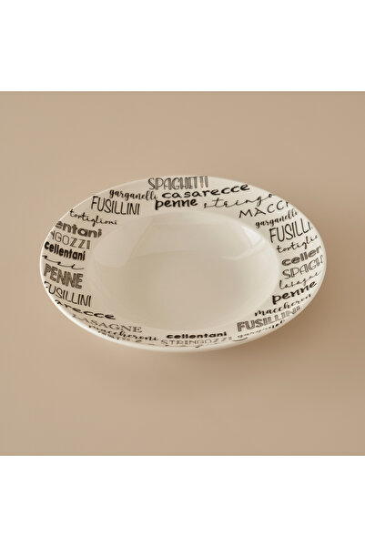 Bella Maison Alfredo Porselen Makarna Tabağı Siyah (28 cm)