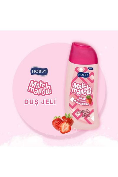 Hobby Set of 3 - Marshmallow Shower Gel Strawberry, Vanilla, Coconut