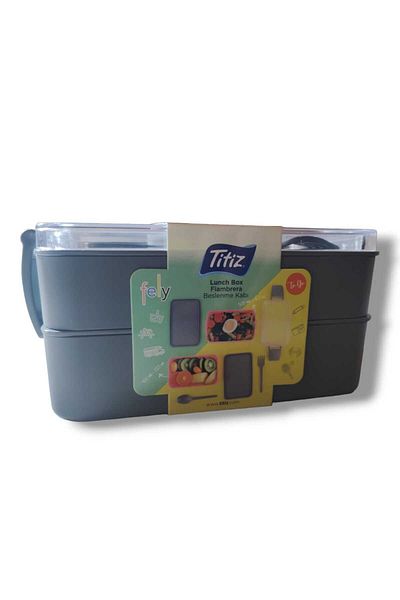 Titiz Plastik Meticulous Storage Container Aroni Fely Fiambrera 2 Layer Lunch Box