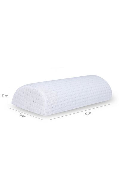 WHITEBLANCO Visco Orthopedic F Model Πολλαπλών Χρήσεων Visco Μαξιλάρι 42x18/10 cm, Λευκό