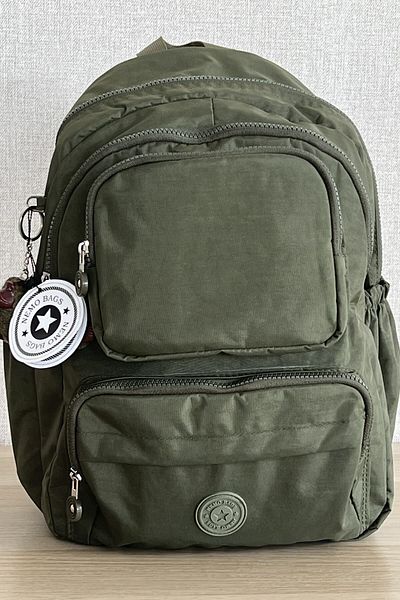 NEMO BAGS Unisex Χακί Σακίδιο πλάτης Σχολική Τσάντα Laptop And Travel Bag Αδιάβροχη αθλητική τσάντα 40x30x15cm