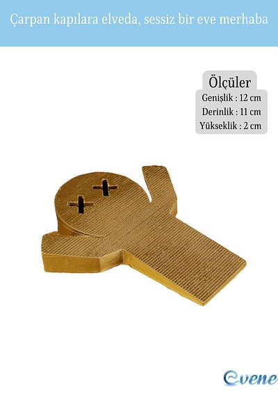 Evene Door Stopper Gold Color Decorative Door Holder Stopper Model 3