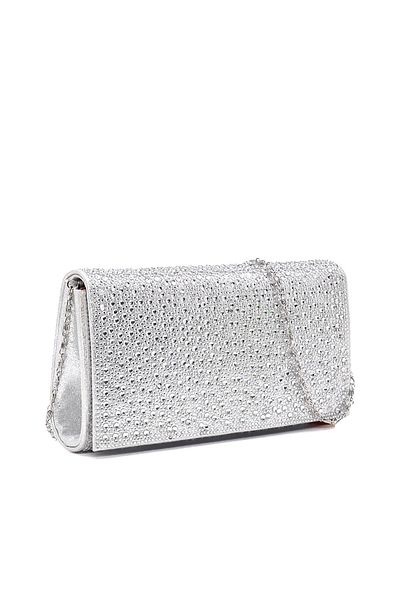 Sofia Baldi Silver Satin Nunu Women's Bag