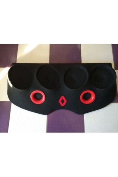 Nagiş Basım Renault Clio 2 Hb Polyesterli 4 Lü Oval Hoparlör Polyester 2 Portlu Kabartmalı Pandizot
