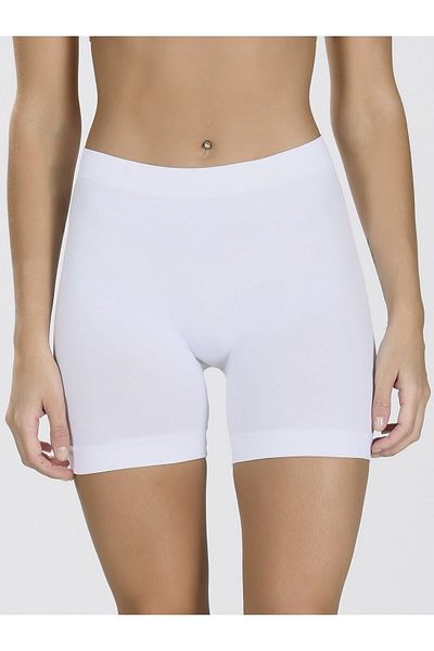 Momslab White Seamless Women's Shorts Boxers - 2007